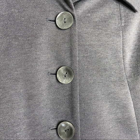 J Jill Gray 3/4 Sleeve Peacoat Jacket Large - Picture 6 of 10